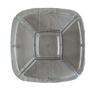 Pampered Chef Large Square Cool & Serve 5 Section Tray #2618 With Manual